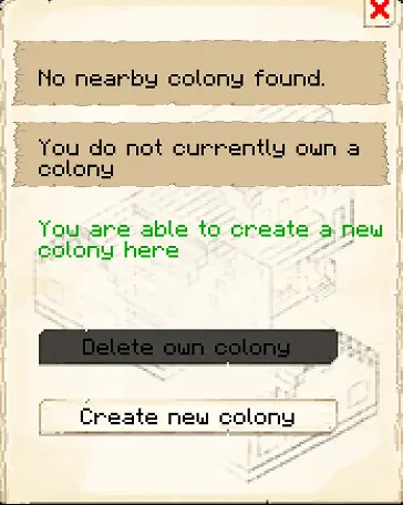 Creating New Colony