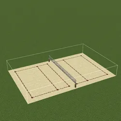 volleyballcourt schematic icon 0