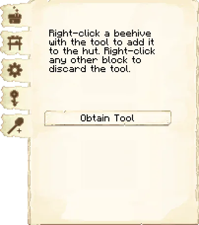Hive tool tab of the Apiary it's GUI