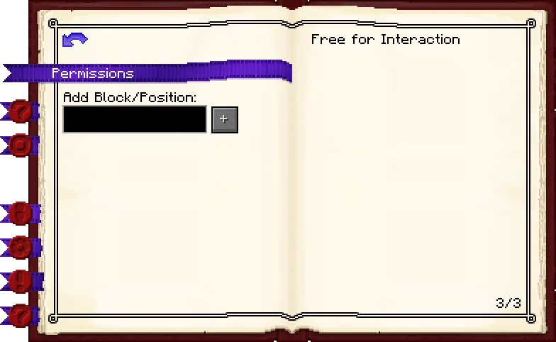 Townhall permissions tab of the Town Hall it's GUI