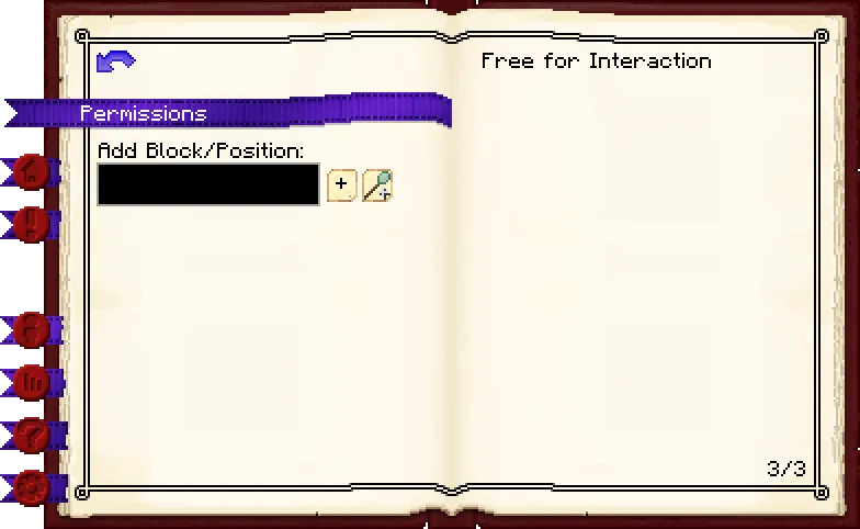 Townhall permissions tab of the Town Hall it's GUI