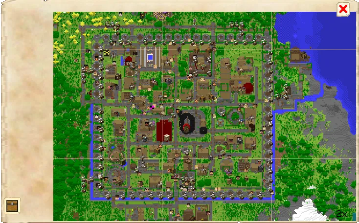 Townhall town map tab of the Town Hall it's GUI